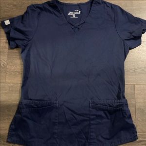 Butter soft navy scrub set